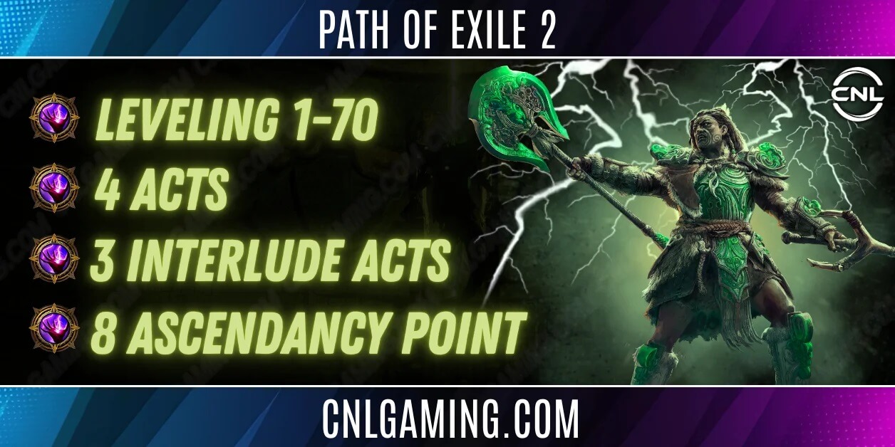 Rise of the Abyssal | 1-70 Leveling + 4 Acts + 3 Interlude Acts + 8 Ascendancy Point