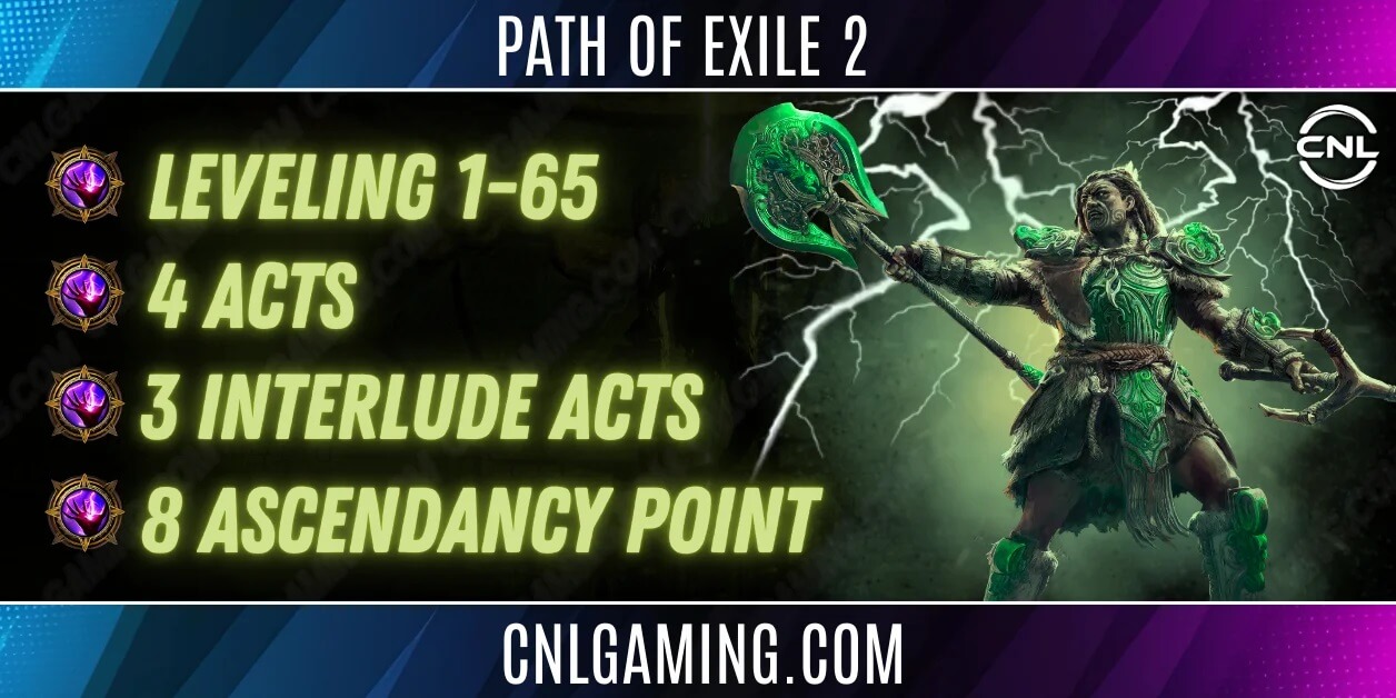 Rise of the Abyssal | 1-65 Leveling + 4 Acts + 3 Interlude Acts + Bonus 8 Ascendancy Point